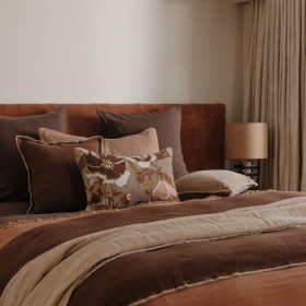 Housse de Coussin en Velours et Brodé BRISTOL  