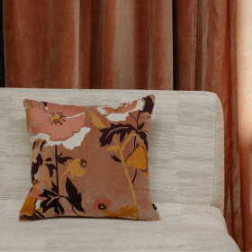 Housse de Coussin en Velours et Brodé BRISTOL  