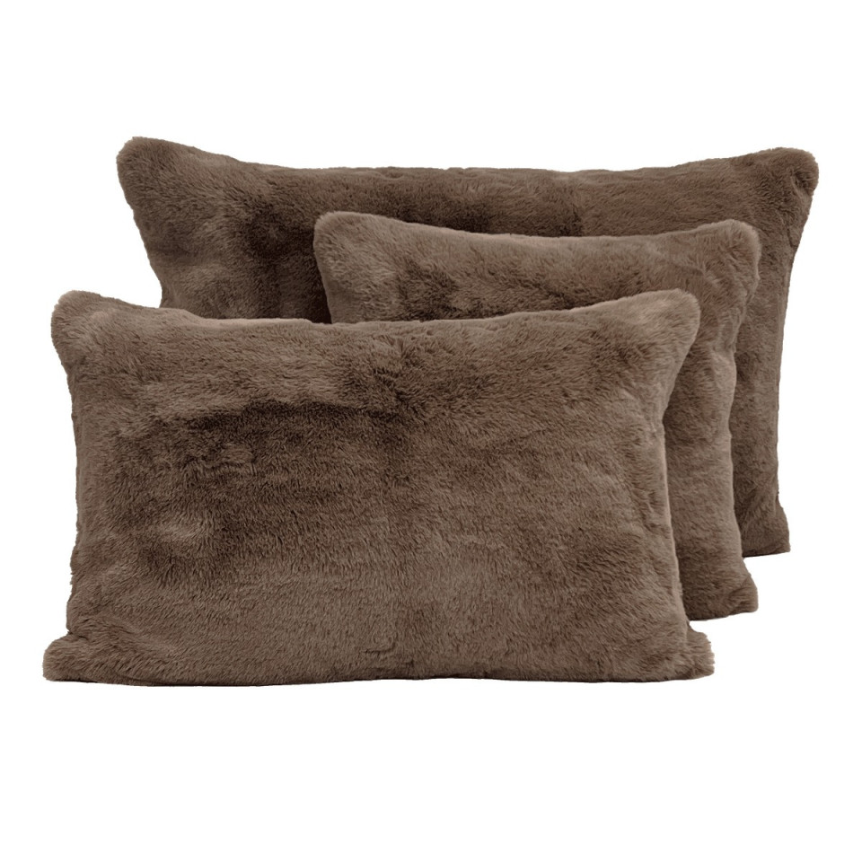 Housse de Coussin en Fausse Fourrure CHAMONIX  