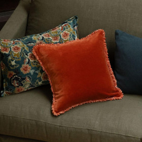 Housse de Coussin Velours Frangé KOBE  
