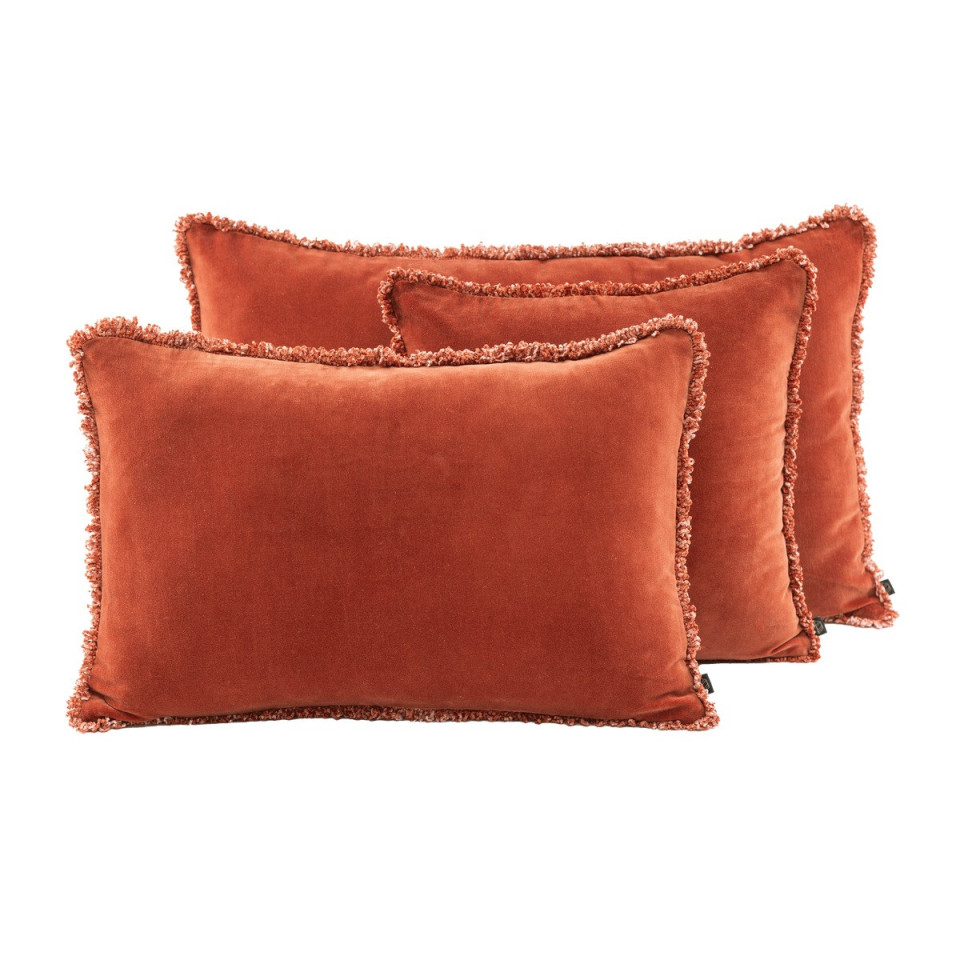 Housse de Coussin Velours Frangé KOBE  