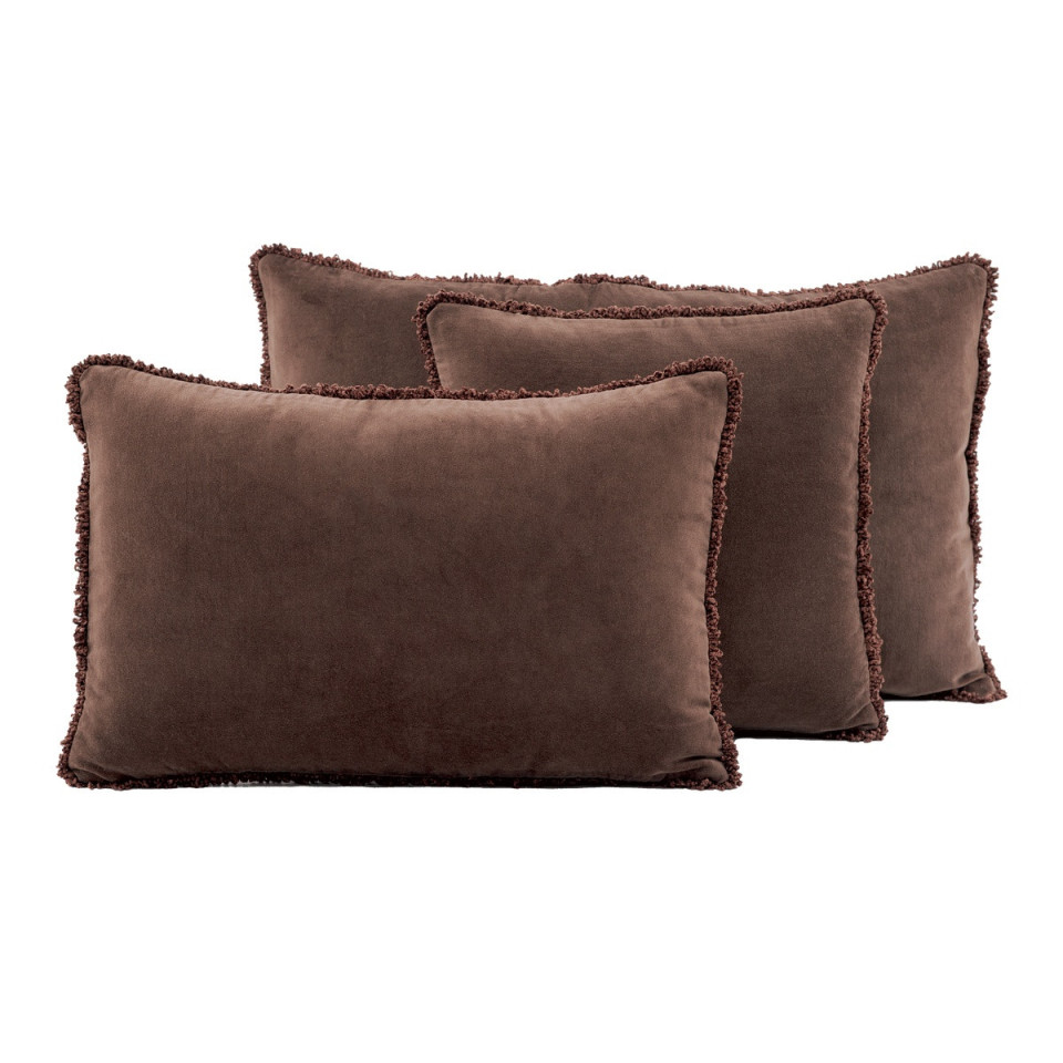 Housse de Coussin Velours Frangé KOBE  