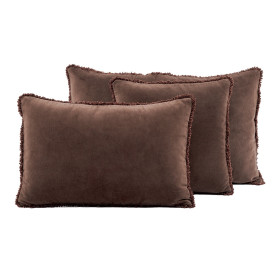 Housse de Coussin Velours Frangé KOBE  