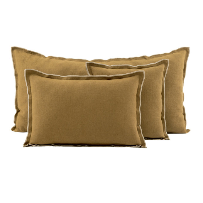 Housse de Coussin en Lin SEONI - Haomy | Impression lin