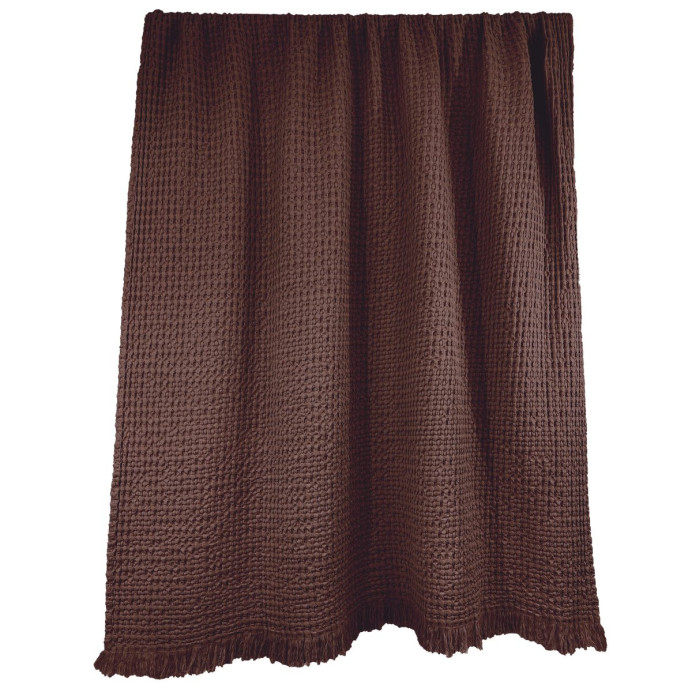 Couvre-lit et Plaid Nid d'Abeille TEMPO - Haomy | Impression lin