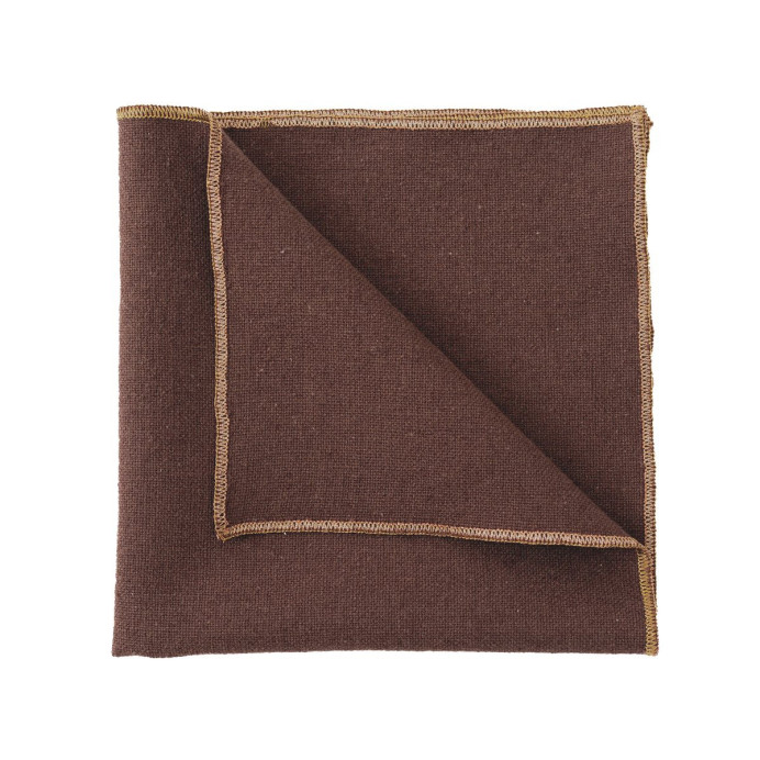 Serviette de Table Bord Doré VERONE - Haomy | Impression lin
