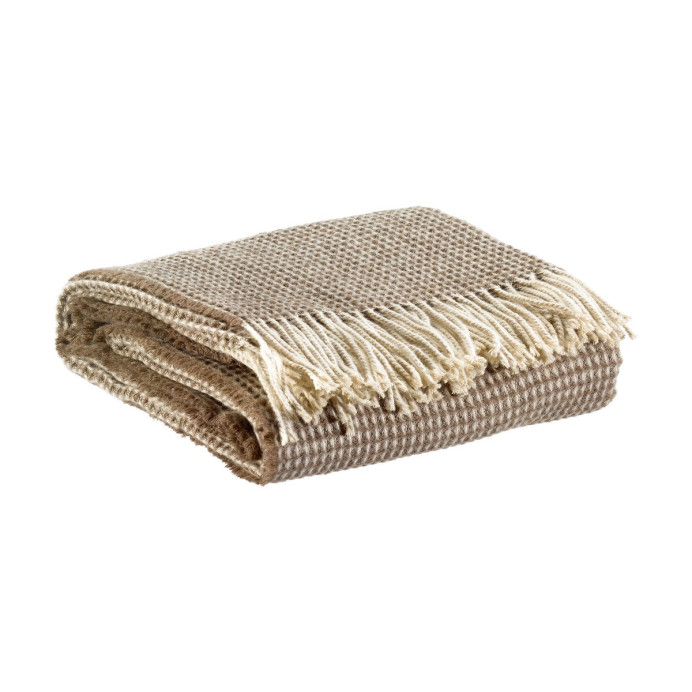 Plaid Laine et Recyclé VITTORIA - Vivaraise | Impression lin