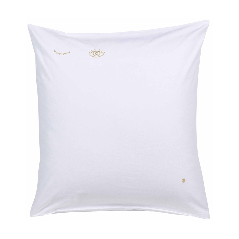 Taie d'oreiller en Coton Bio EYES  