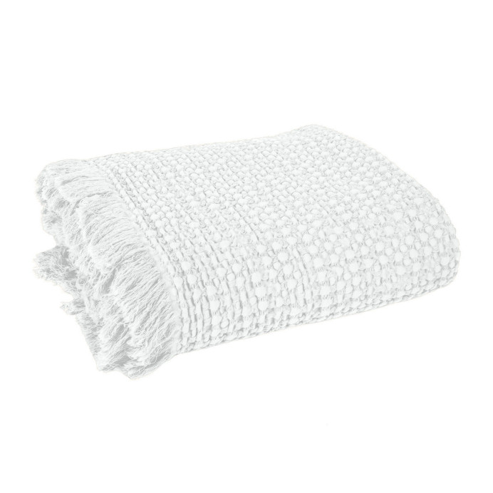 Couvre-lit et Plaid Nid d'Abeille TEMPO - Haomy | Impression lin