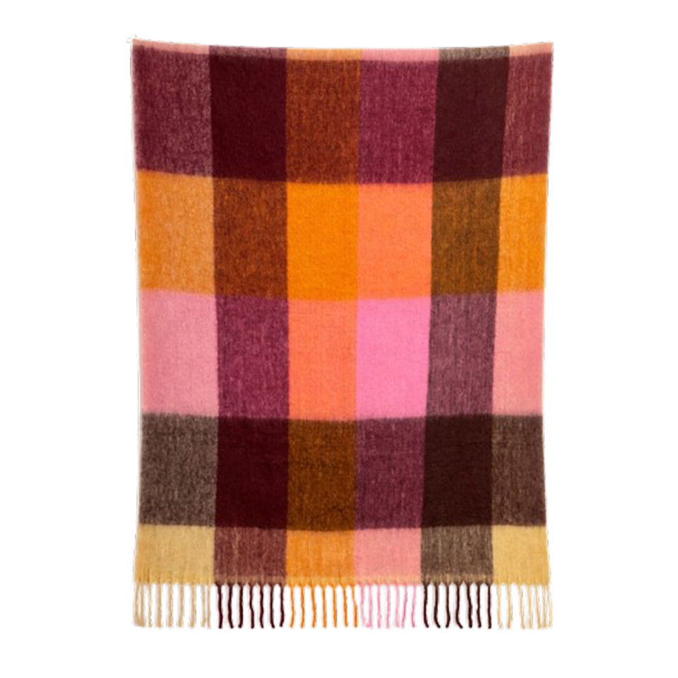 Plaid Rayé Mélange Laine ANVERS 
