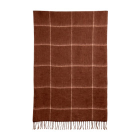 Plaid Rayé en Laine Mélangée BERGEM 