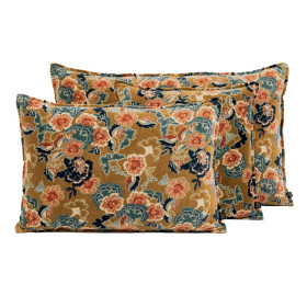 Housse de Coussin en Velours de Coton à Volants BOSTON  