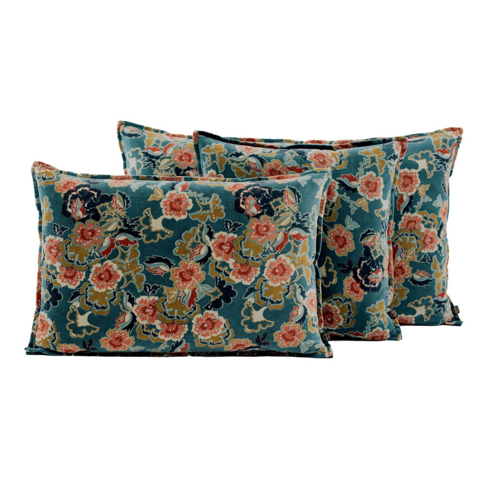 Housse de Coussin en Velours de Coton à Volants BOSTON  
