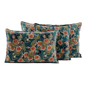 Housse de Coussin en Velours de Coton à Volants BOSTON  
