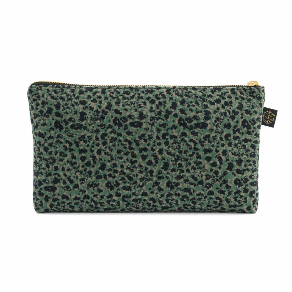 Trousse en Velours Léopard GAIRO 