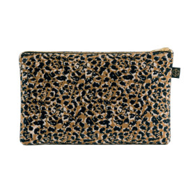 Trousse en Velours Léopard GAIRO 