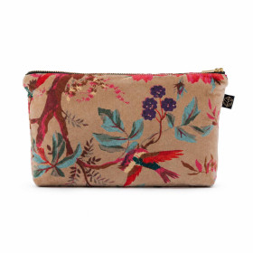 Trousse en Velours Imprimé BIRDY 