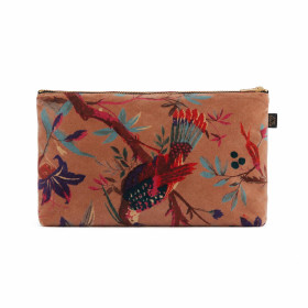 Trousse en Velours Imprimé BIRDY 