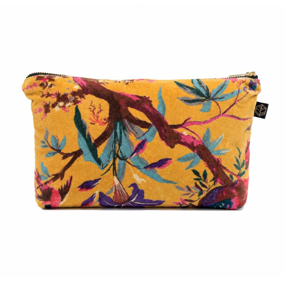 Trousse en Velours Imprimé BIRDY 