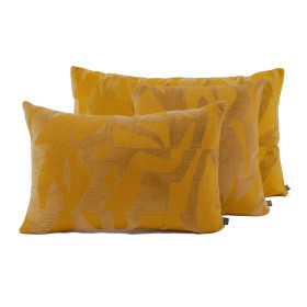 Housse de Coussin en Velours de Coton Brodé MILTON  