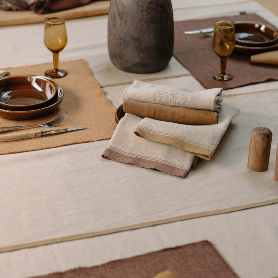 Chemin de Table en Lin et Coton MONZA  