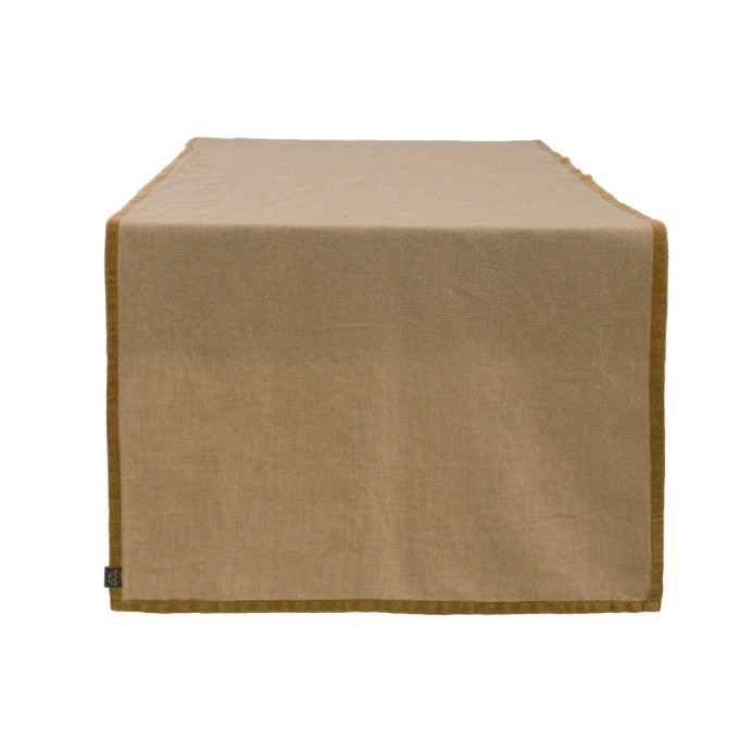 Chemin de Table en Lin et Coton MONZA - Haomy | Impression lin