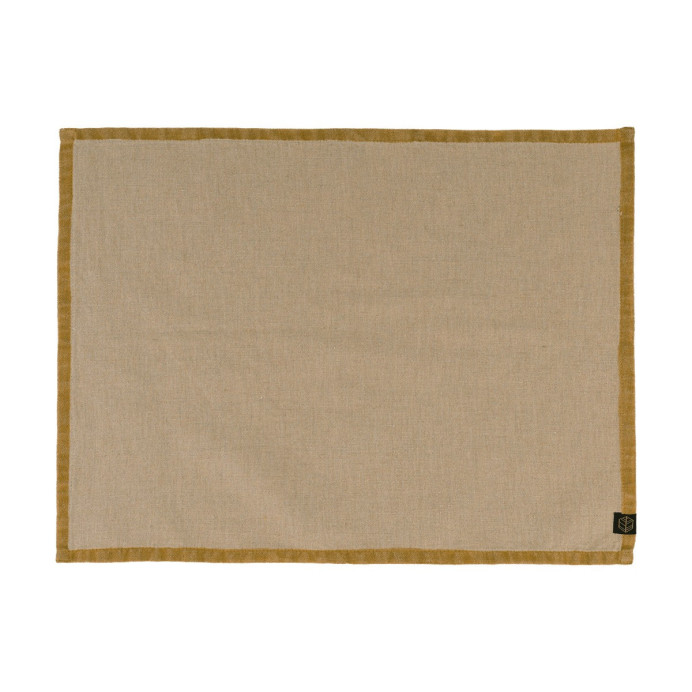 Serviette ou Set de Table en Lin et Coton MONZA - Haomy | Impression lin