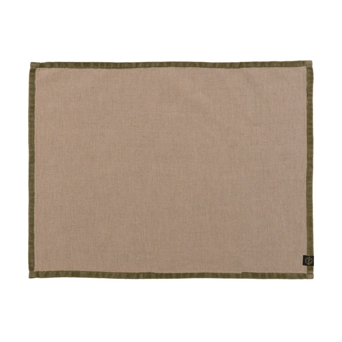 Serviette ou Set de Table en Lin et Coton MONZA - Haomy | Impression lin