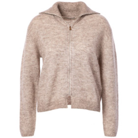 Cardigan Zippé en Laine et Mohair PINE