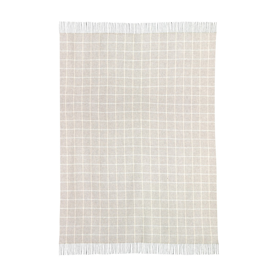 Plaid Carreaux Laine Mérinos et Cachemire IRINA