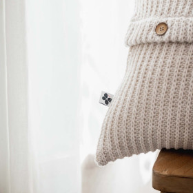 Housse de coussin tricot TRISTAN