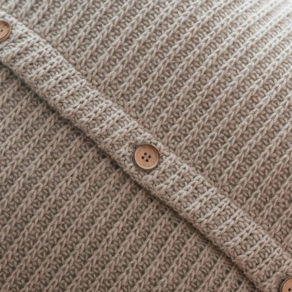 Housse de coussin tricot TRISTAN