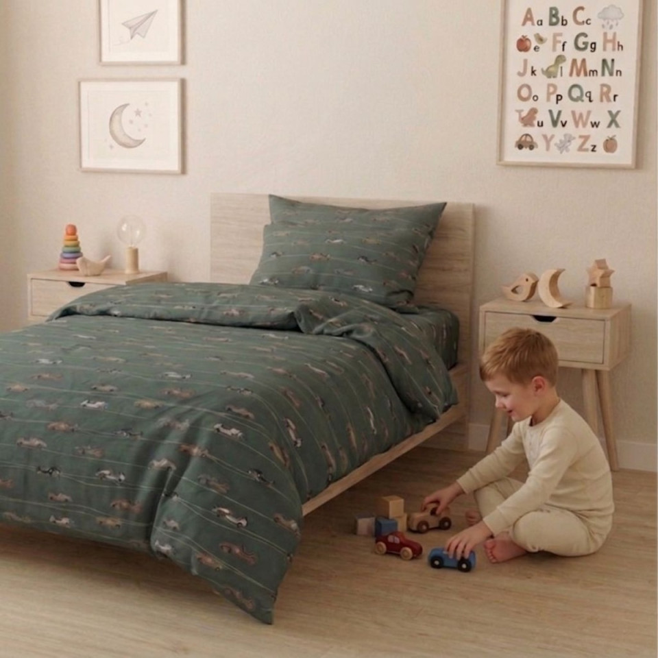 Housse de couette percale BOLIDE