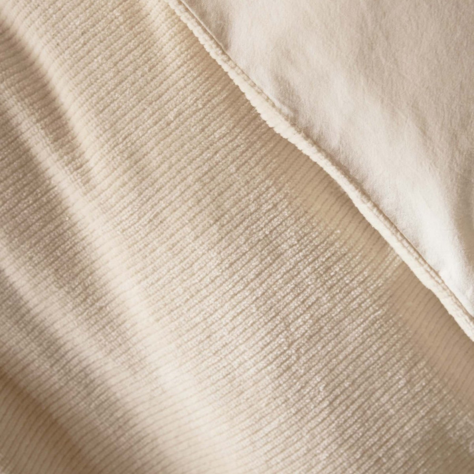 Housse de couette velours côtelé CLOVIS