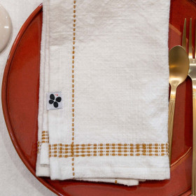 Lot de 3 serviettes coton GABBIE