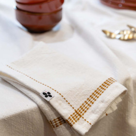 Lot de 3 serviettes coton GABBIE