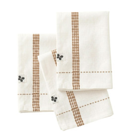Lot de 3 serviettes coton GABBIE
