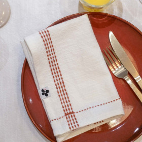 Lot de 3 serviettes coton GABBIE