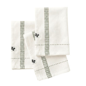 Lot de 3 serviettes coton GABBIE
