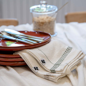 Lot de 3 serviettes coton GABBIE