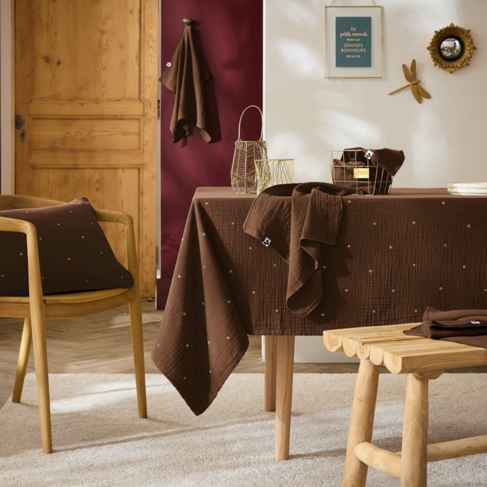 Nappe gaze de coton GAIA STELLA