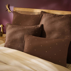 Taie d'oreiller gaze de coton GAIA STELLA