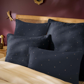 Taie d'oreiller gaze de coton GAIA STELLA