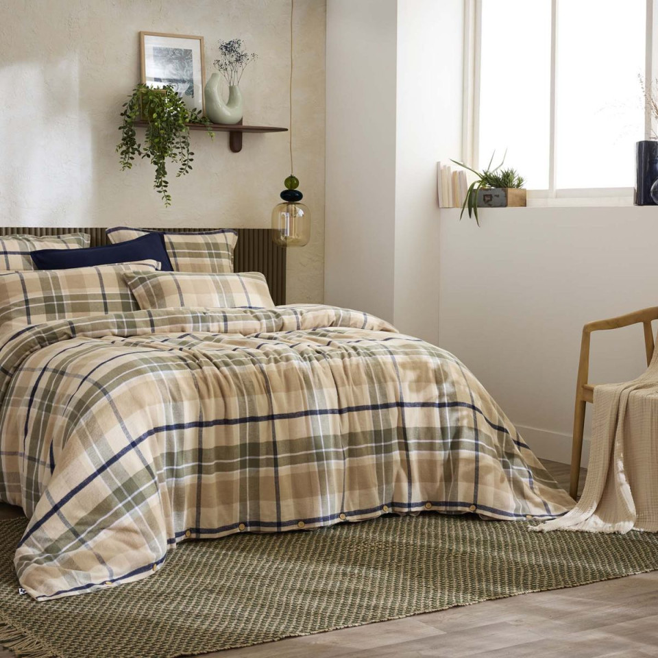 Housse de couette flanelle GASTON
