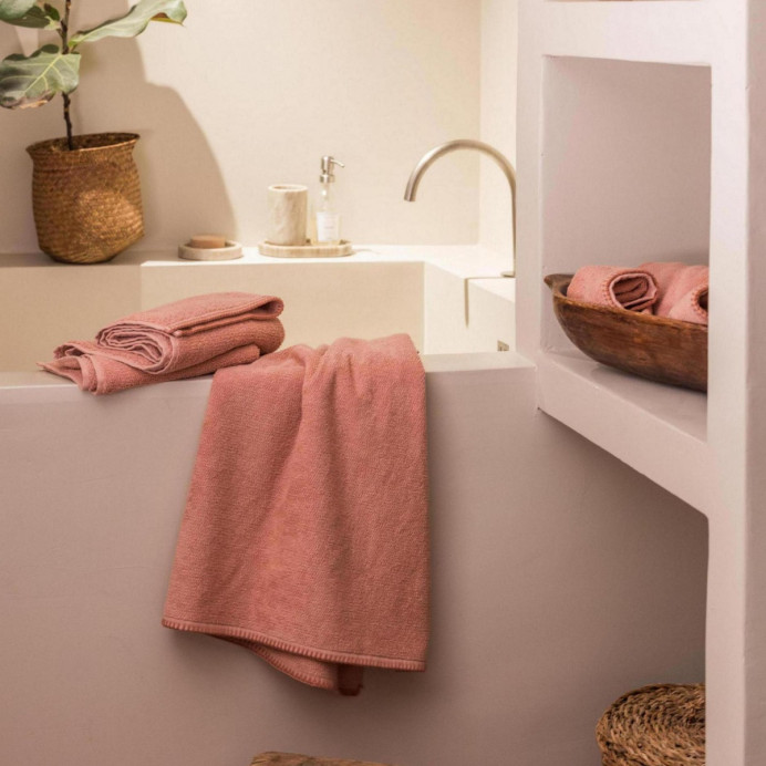 Serviette & Drap de Bain en Coton BORA - Vivaraise | Impression lin