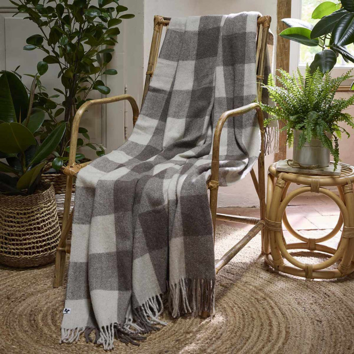 Plaid laine recyclée Lancelot
