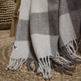Plaid laine recyclée LANCELOT