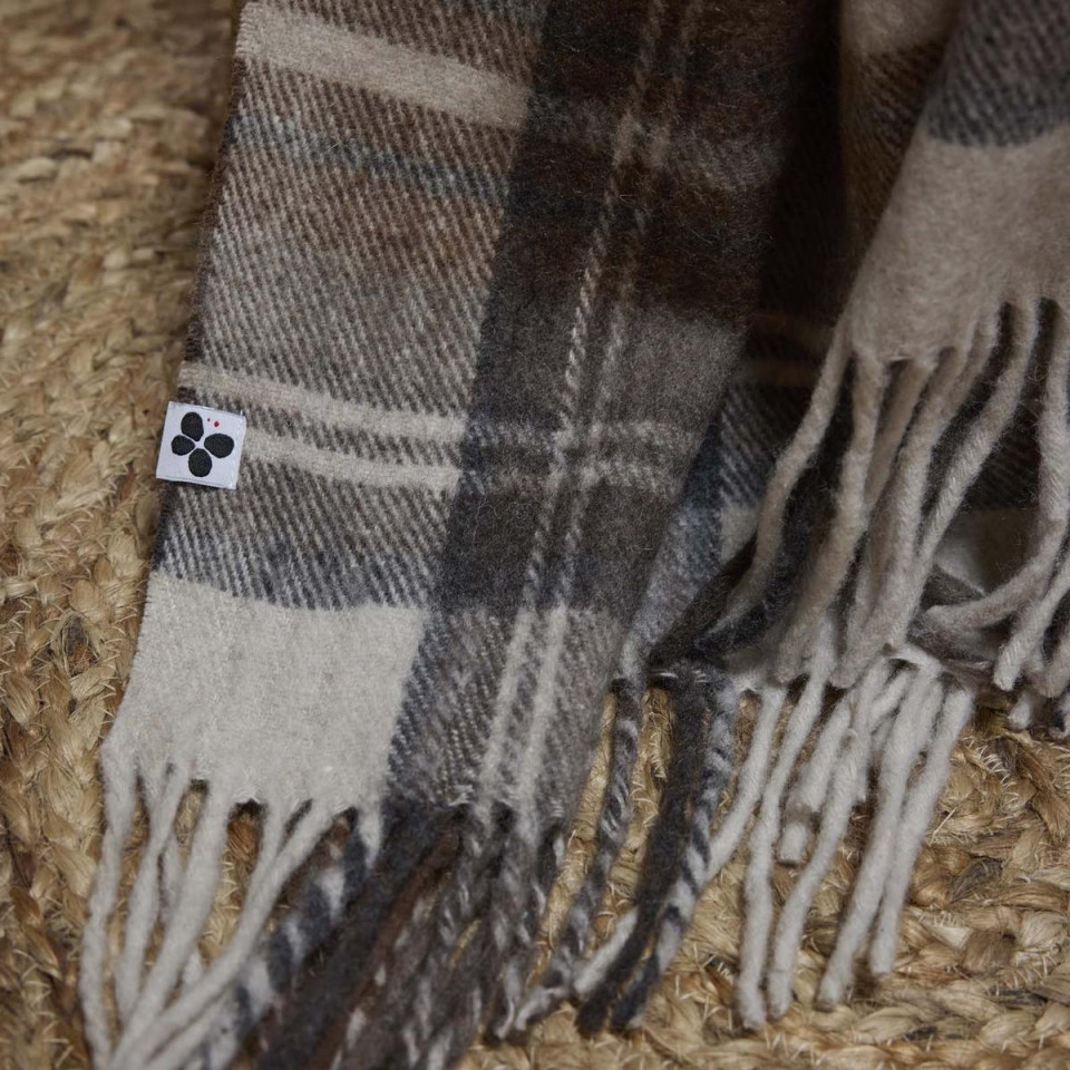 Plaid laine recyclée LEANDRE