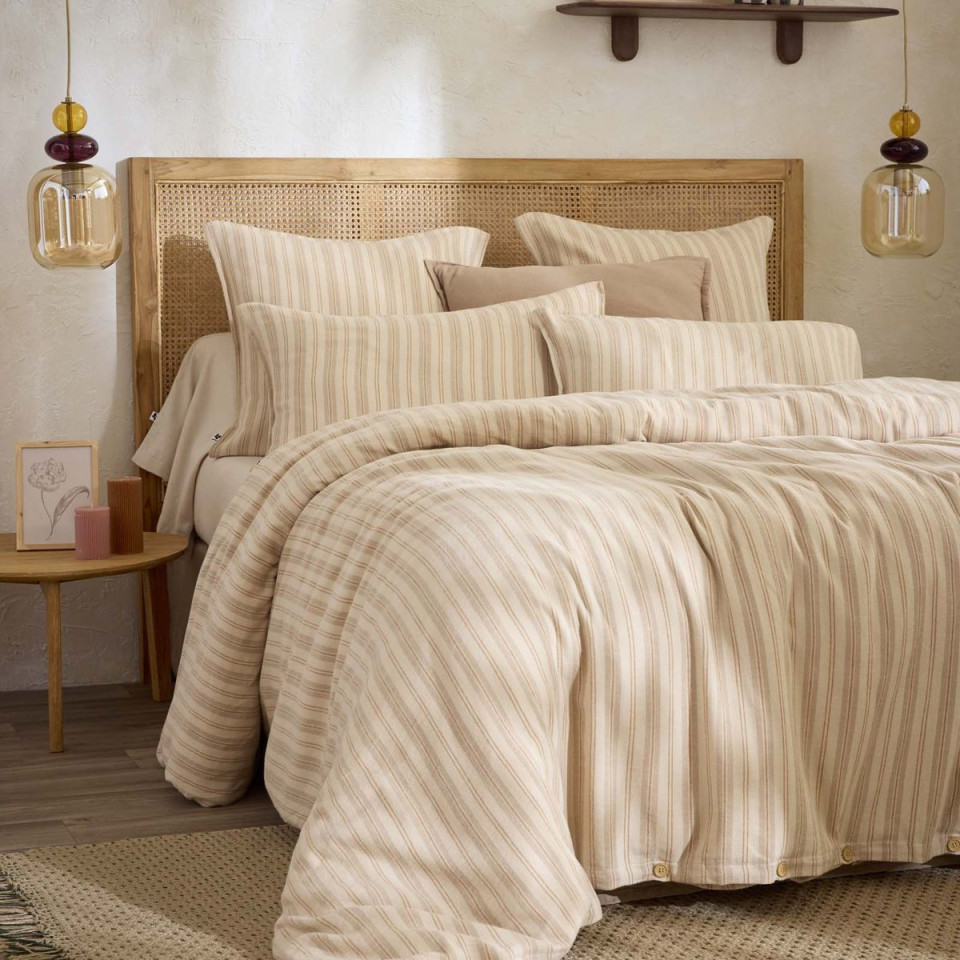 Taie d'oreiller flanelle LUCIEN