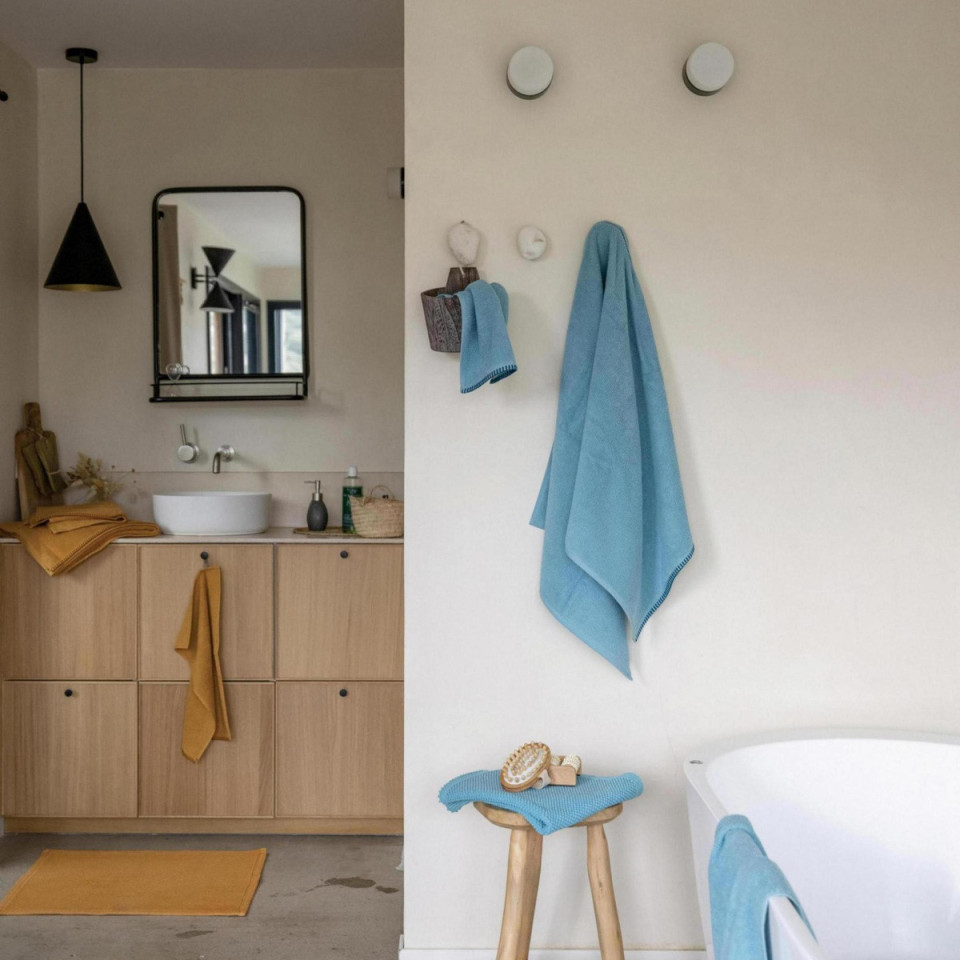 Serviette & Drap de Bain en Coton BORA  